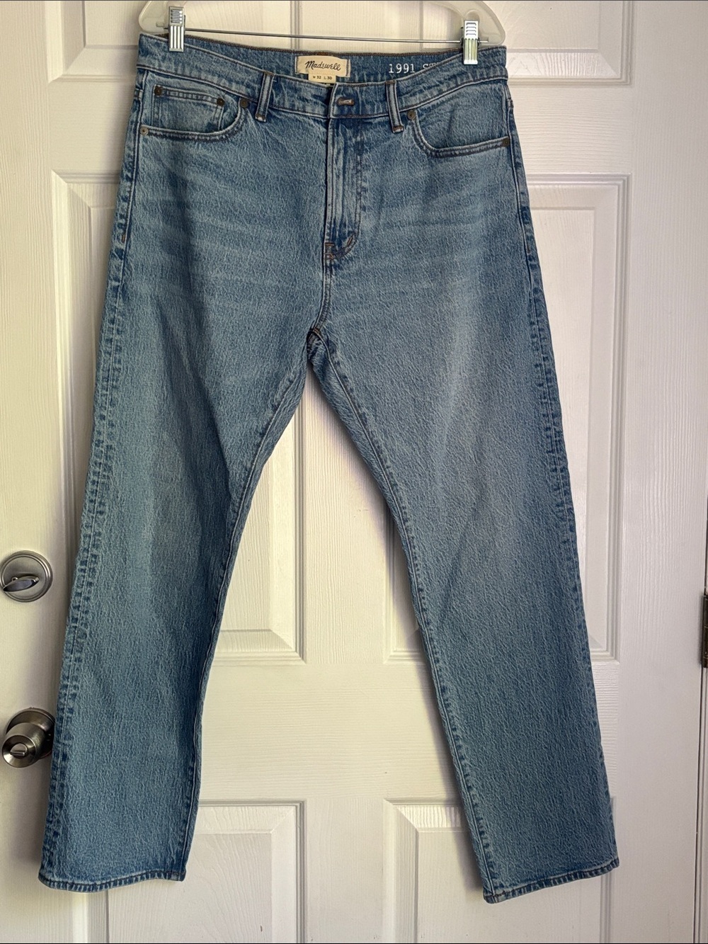 MADEWELL Mens 1991 Straight Denim Jeans Size 32x30 cotton
